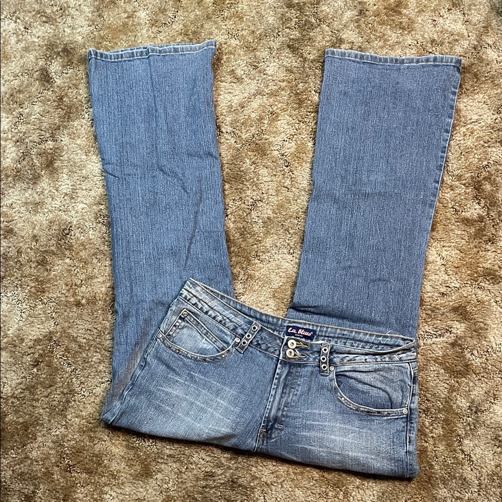 L.A Blues Stretch Y2K Flare Denim Jeans Woman‎ Size 14